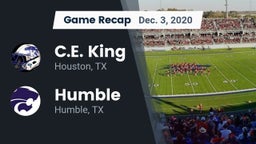 Recap: C.E. King  vs. Humble  2020