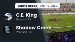 Recap: C.E. King  vs. Shadow Creek  2020