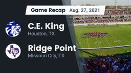 Recap: C.E. King  vs. Ridge Point  2021