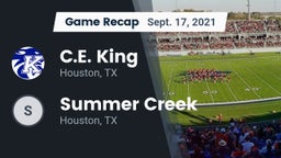 Recap: C.E. King  vs. Summer Creek  2021