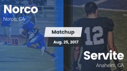 Matchup: Norco  vs. Servite  2017