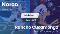 Matchup: Norco  vs. Rancho Cucamonga  2017