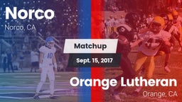 Matchup: Norco  vs. Orange Lutheran  2017