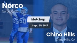 Matchup: Norco  vs. Chino Hills  2017