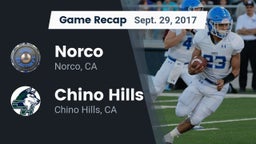 Recap: Norco  vs. Chino Hills  2017
