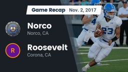 Recap: Norco  vs. Roosevelt  2017