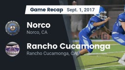Recap: Norco  vs. Rancho Cucamonga  2017