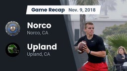 Recap: Norco  vs. Upland  2018