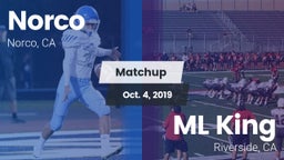 Matchup: Norco  vs. ML King  2019