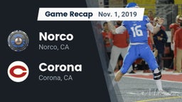 Recap: Norco  vs. Corona  2019