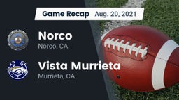 Recap: Norco  vs. Vista Murrieta  2021