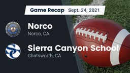 Recap: Norco  vs. Sierra Canyon School 2021