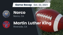 Recap: Norco  vs. Martin Luther King  2021