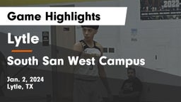 Lytle  vs South San West Campus Game Highlights - Jan. 2, 2024