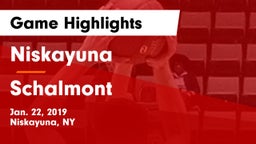 Niskayuna  vs Schalmont  Game Highlights - Jan. 22, 2019