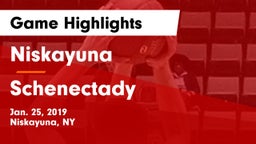 Niskayuna  vs Schenectady  Game Highlights - Jan. 25, 2019