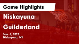 Niskayuna  vs Guilderland  Game Highlights - Jan. 6, 2023