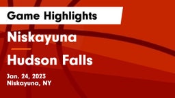 Niskayuna  vs Hudson Falls  Game Highlights - Jan. 24, 2023