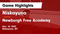 Niskayuna  vs Newburgh Free Academy  Game Highlights - Dec. 10, 2023