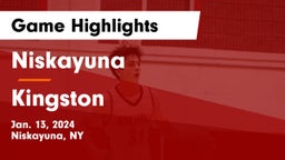 Niskayuna  vs Kingston  Game Highlights - Jan. 13, 2024