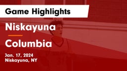 Niskayuna  vs Columbia  Game Highlights - Jan. 17, 2024