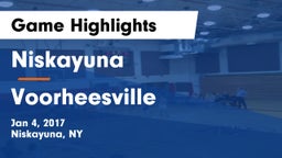 Niskayuna  vs Voorheesville  Game Highlights - Jan 4, 2017