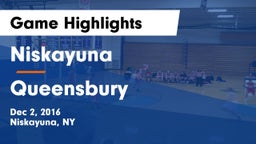 Niskayuna  vs Queensbury  Game Highlights - Dec 2, 2016
