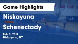 Niskayuna  vs Schenectady  Game Highlights - Feb 3, 2017