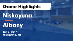Niskayuna  vs Albany  Game Highlights - Jan 6, 2017