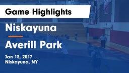 Niskayuna  vs Averill Park  Game Highlights - Jan 13, 2017