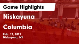 Niskayuna  vs Columbia  Game Highlights - Feb. 12, 2021