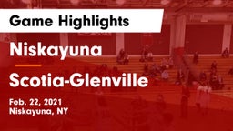 Niskayuna  vs Scotia-Glenville  Game Highlights - Feb. 22, 2021