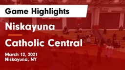 Niskayuna  vs Catholic Central  Game Highlights - March 12, 2021