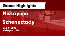 Niskayuna  vs Schenectady  Game Highlights - Dec. 8, 2023