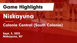 Niskayuna  vs Colonie Central  (South Colonie) Game Highlights - Sept. 5, 2023