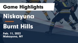 Niskayuna  vs Burnt Hills Game Highlights - Feb. 11, 2022