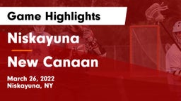 Niskayuna  vs New Canaan  Game Highlights - March 26, 2022