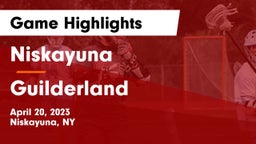 Niskayuna  vs Guilderland  Game Highlights - April 20, 2023
