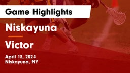 Niskayuna  vs Victor  Game Highlights - April 13, 2024