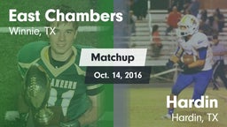 Matchup: East Chambers High vs. Hardin  2016