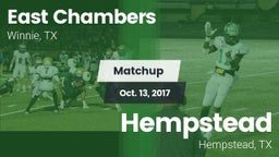 Matchup: East Chambers High vs. Hempstead  2017