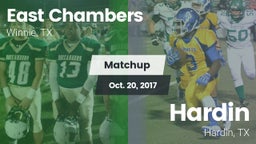 Matchup: East Chambers High vs. Hardin  2017