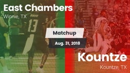 Matchup: East Chambers High vs. Kountze  2018