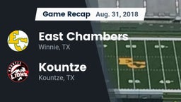 Recap: East Chambers  vs. Kountze  2018