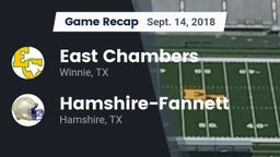Recap: East Chambers  vs. Hamshire-Fannett  2018