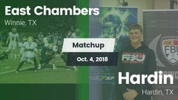 Matchup: East Chambers High vs. Hardin  2018
