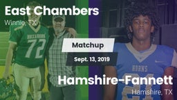Matchup: East Chambers High vs. Hamshire-Fannett  2019