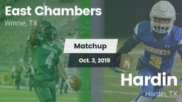 Matchup: East Chambers High vs. Hardin  2019