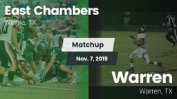 Matchup: East Chambers High vs. Warren  2019