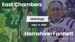 Matchup: East Chambers High vs. Hamshire-Fannett  2020